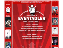 Tablet Screenshot of eventadler.de